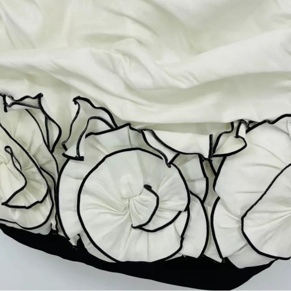 VTG Jessica McClintock Formal Mini Dress White Ruched Sleeveless Stretch 4 - Picture 2 of 3